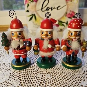 Nutcracker Card Holder Stands Set Of 3